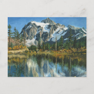 Postal Postcard - Reflexiones de otoño, Montañas Cascade
