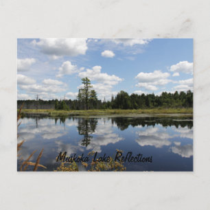 Postal Postcard - Reflexiones sobre el lago Muskoka