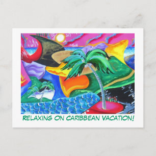 Postal Postcard - Relajación en vacaciones caribeñas!