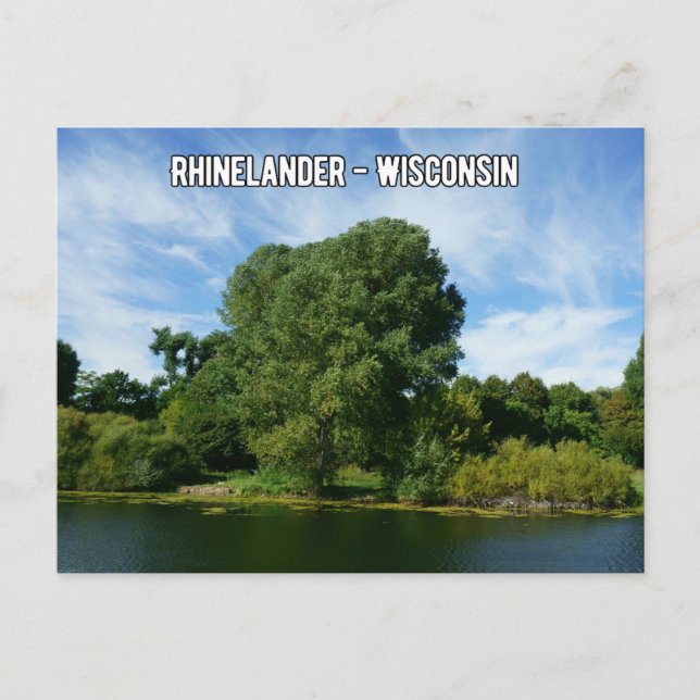 Postal Postcard Rhinelander Wisconsin (Anverso)