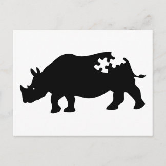 Postal Postcard Rhino