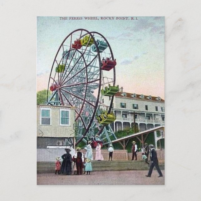 Postal Postcard - Rocky Point, isla Rhode (Anverso)