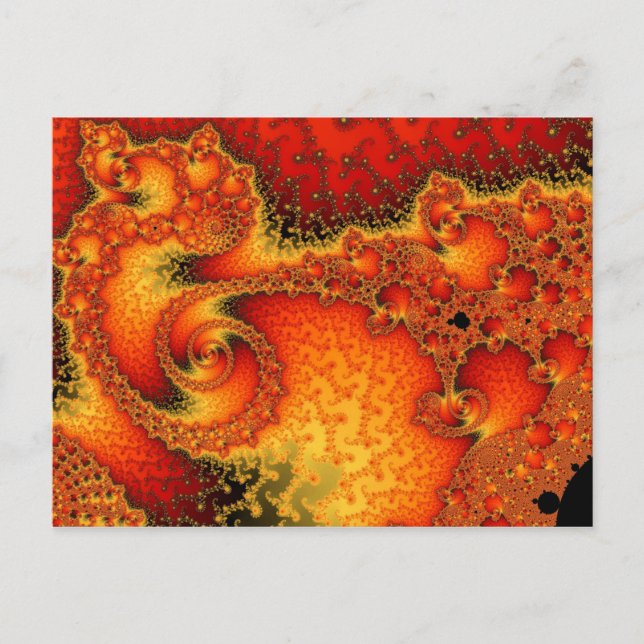 Postal Postcard rojo caliente (Anverso)