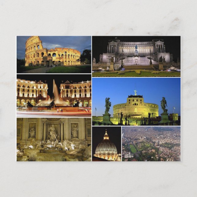 Postal Postcard Roma Monumentos, Italy (Anverso)
