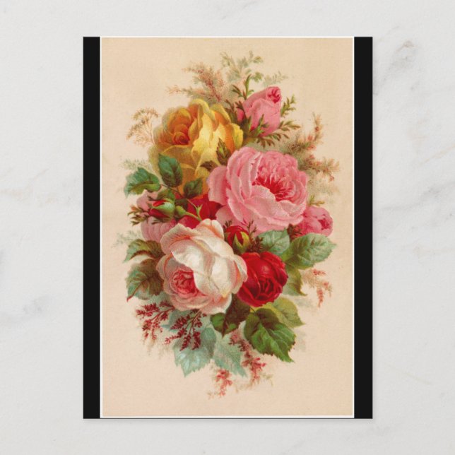 Postal Postcard - Rose Bouquet (Anverso)