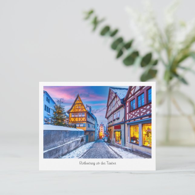 Postal Postcard Rothenburg ob der Tauber, Alemania (Anverso de pie)