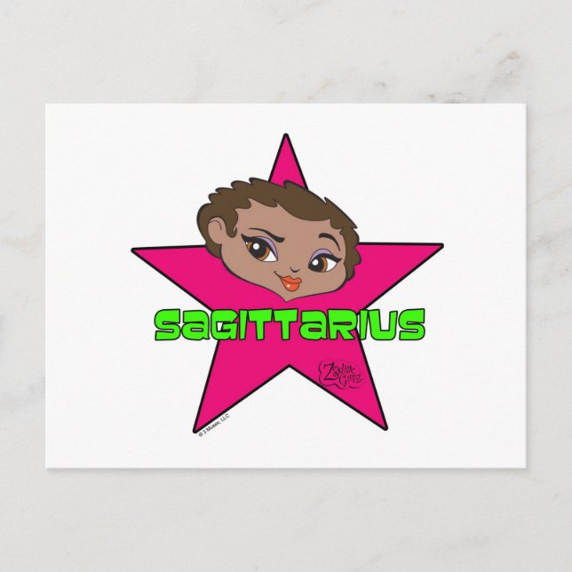 Postal Postcard sagitario (Anverso)