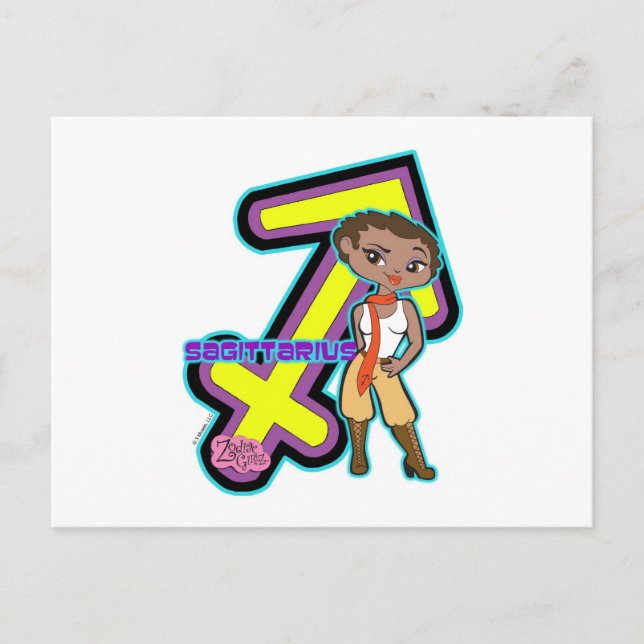 Postal Postcard sagitario (Anverso)