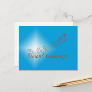 Postal Postcard - Saludos de Sleigh