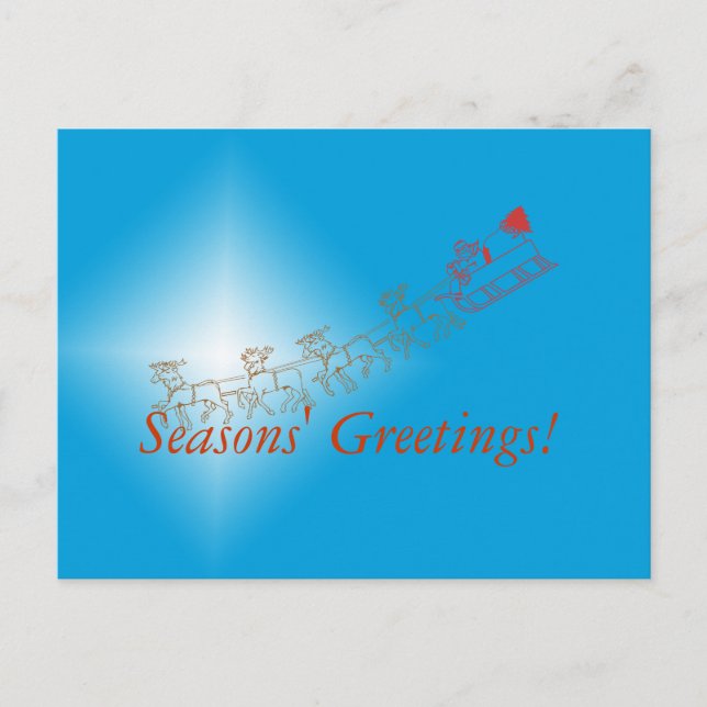 Postal Postcard - Saludos de Sleigh (Anverso)