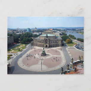 Postal Postcard Semperoper in Dresden Germany