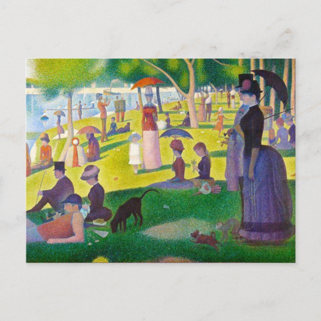 Postal Postcard Seurat La Grande Jatte (Anverso)