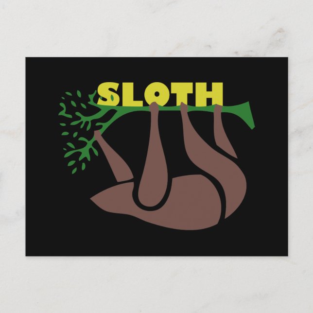 Postal Postcard Sloth (Anverso)