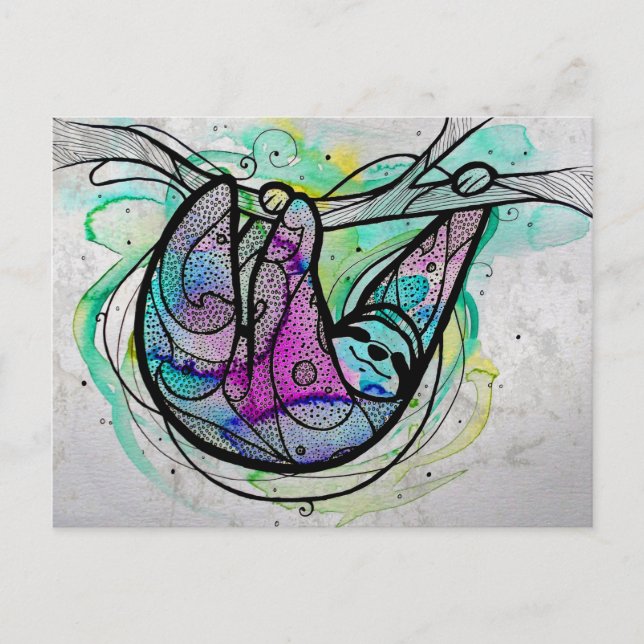 Postal Postcard Sloth (Anverso)