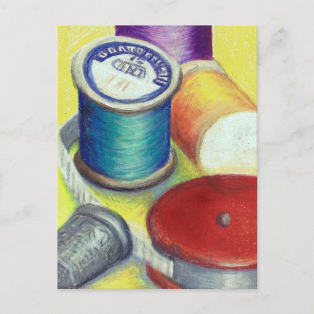 Postal Postcard - Spool de hilos para el Refrigerador (Anverso)