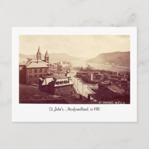 Postal Postcard, St John's, Terranova, en 1910