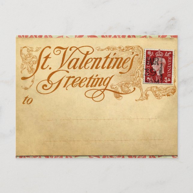 Postal Postcard st valentine (Anverso)