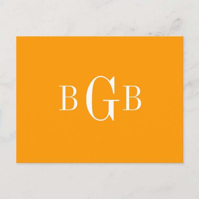 Postal POSTCARD - su monograma (Anverso)