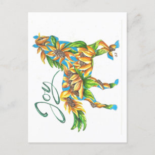 Postal Postcard Sunshine Joy Horse