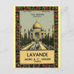 Postal Postcard Taj Mahal Lavande