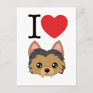 Postal Postcard Terrier de Yorkshire