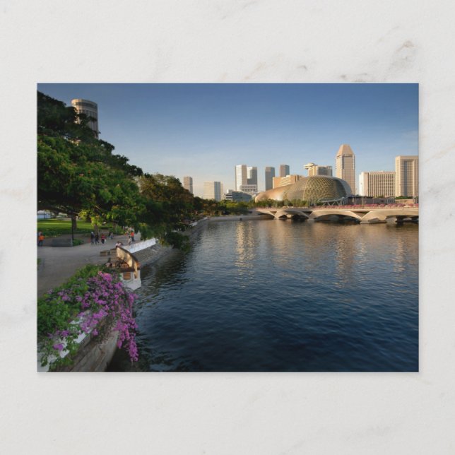 Postal Postcard The Esplanade, Singapur (Anverso)