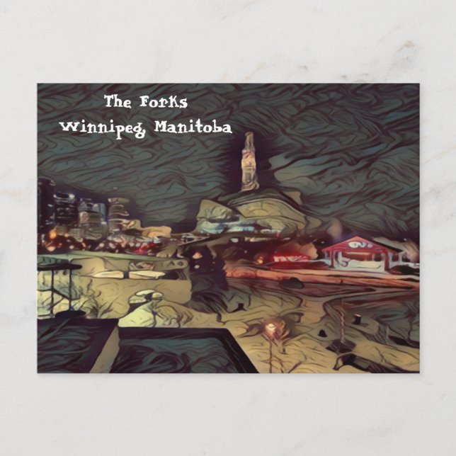 Postal Postcard The Forks Winnipeg, MB. (Anverso)