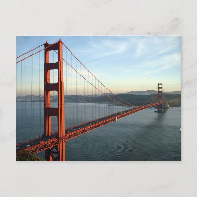 Postal Postcard The Golden Gate Bridge, San Francisco USA (Anverso)