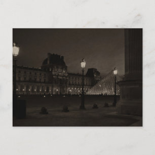 Postal Postcard the Louvre in Black and White, París