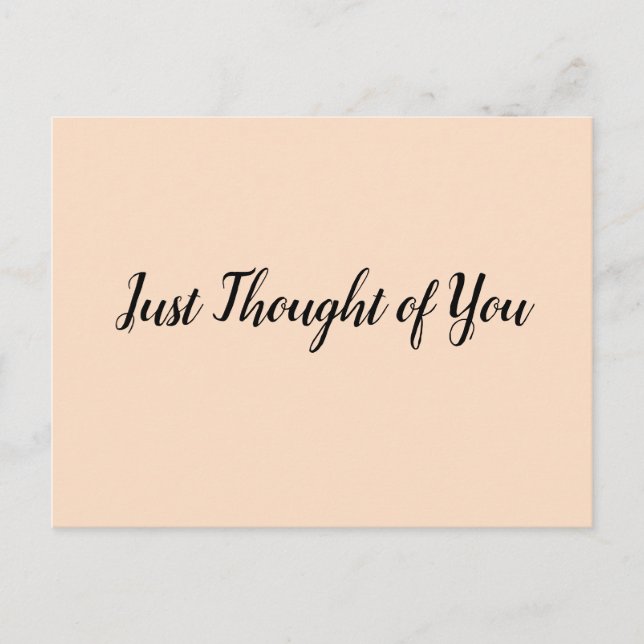 Postal Postcard - Thought: Been missing you all day. (Anverso)