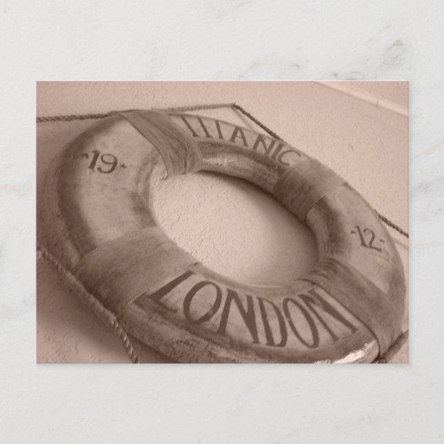 Postal Postcard Titanic London (Anverso)