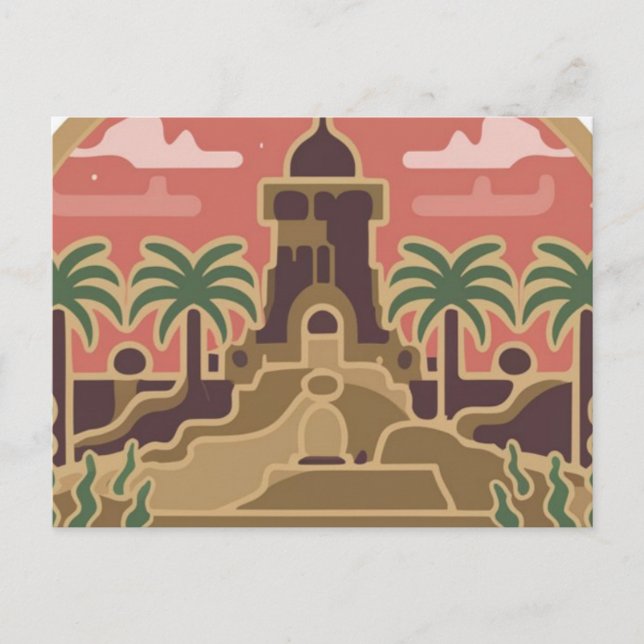 Postal postcard ,town of 'GHARDAIA' in Algeria (Anverso)