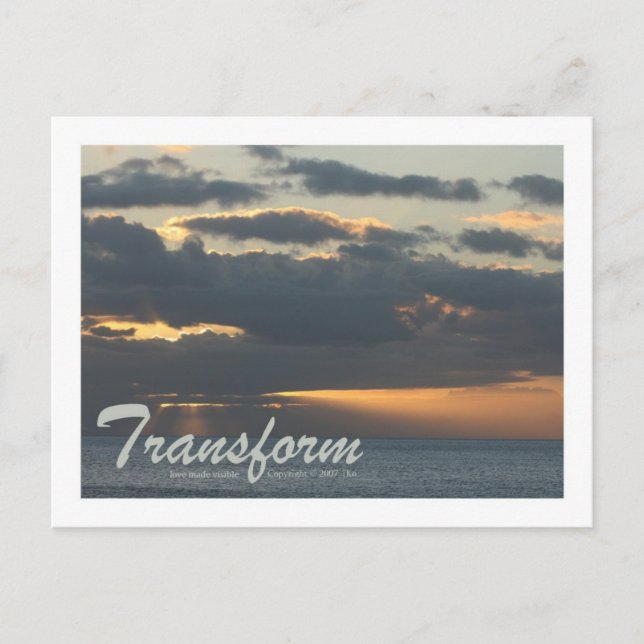 Postal Postcard "Transform" (Anverso)