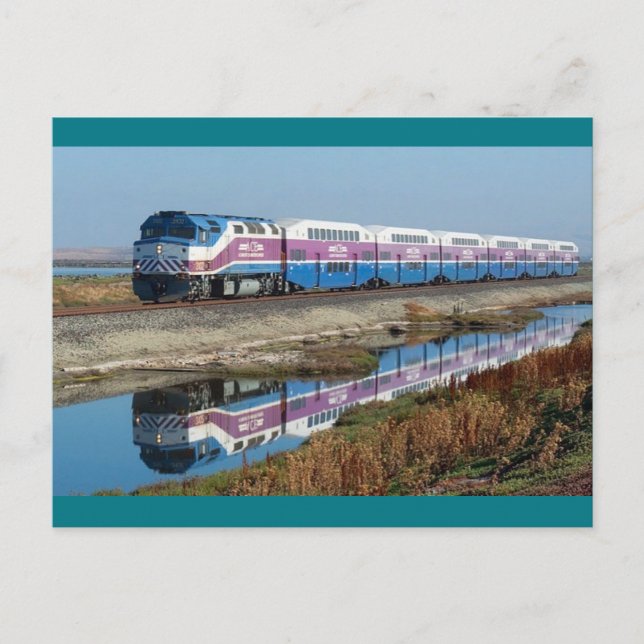 Postal Postcard - Tren de pasajeros ACE, California (Anverso)