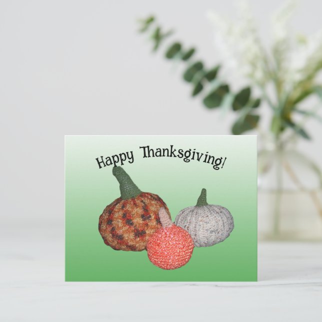 Postal Postcard - Tres calabazas (Anverso de pie)