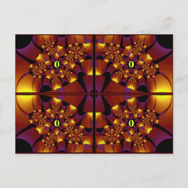 Postal Postcard ~ "Un encuentro de los ojos" (Anverso)