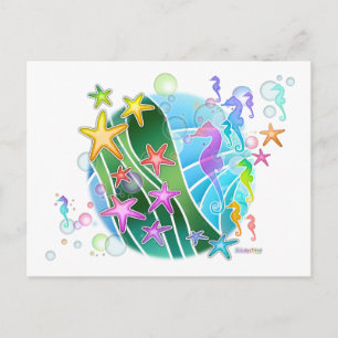 Postal Postcard - Under the Sea Pop Art