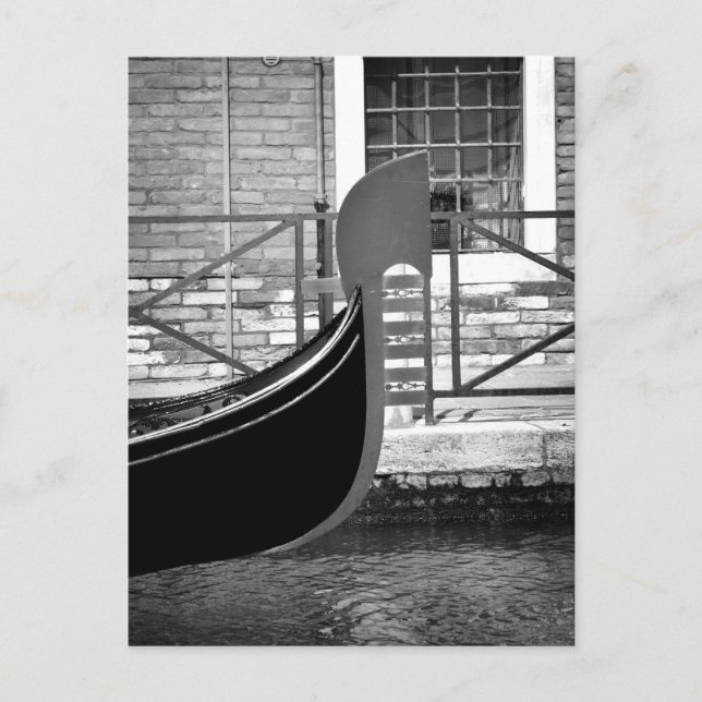 Postal Postcard veneciano Gondola (Anverso)