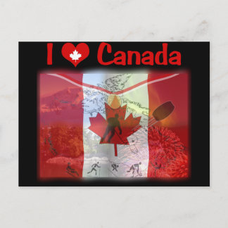 Postal Postcard verdaderamente canadiense