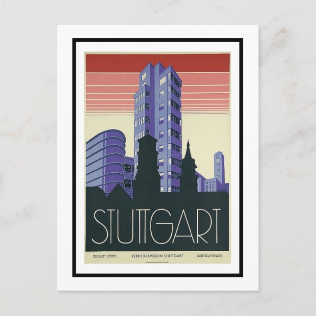 Postal Postcard - Verkehrsverein Stuttgart (Anverso)