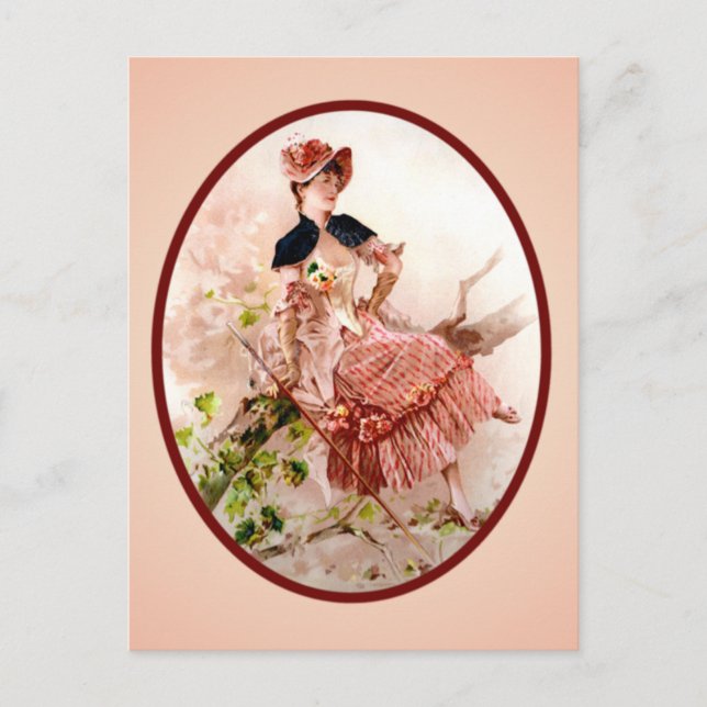 Postal Postcard victoriano vintage (Anverso)