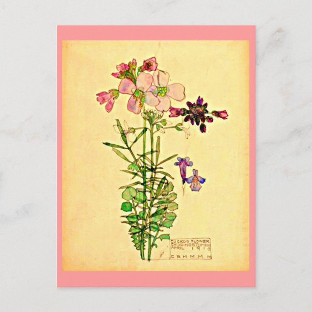 Postal Postcard-Vintage Art-Charles Rennie Mackintosh 28 (Anverso)