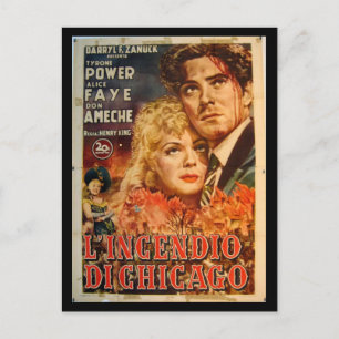 Postal Postcard-Vintage Chicago Art-L'Incendio di Chicago