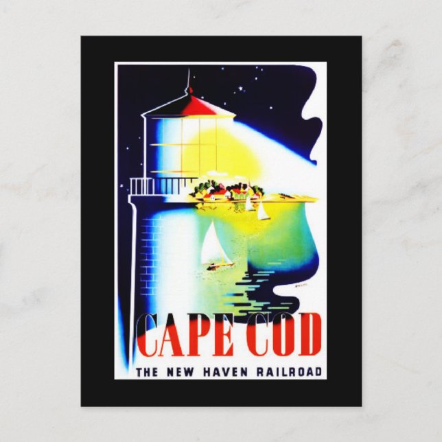Postal Postcard-VIntage Travel-Cape Cod (Anverso)