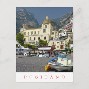 Postal Postcard vista a la iglesia Positano