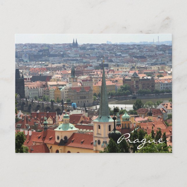 Postal Postcard vista Praga (Anverso)