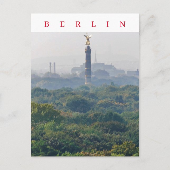 Postal Postcard vista Tiergarten de Berlín (Anverso)