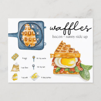 Postal Postcard - Waffle