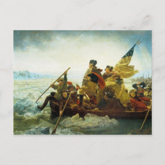 Postal Postcard - Washington cruza el río Delaware