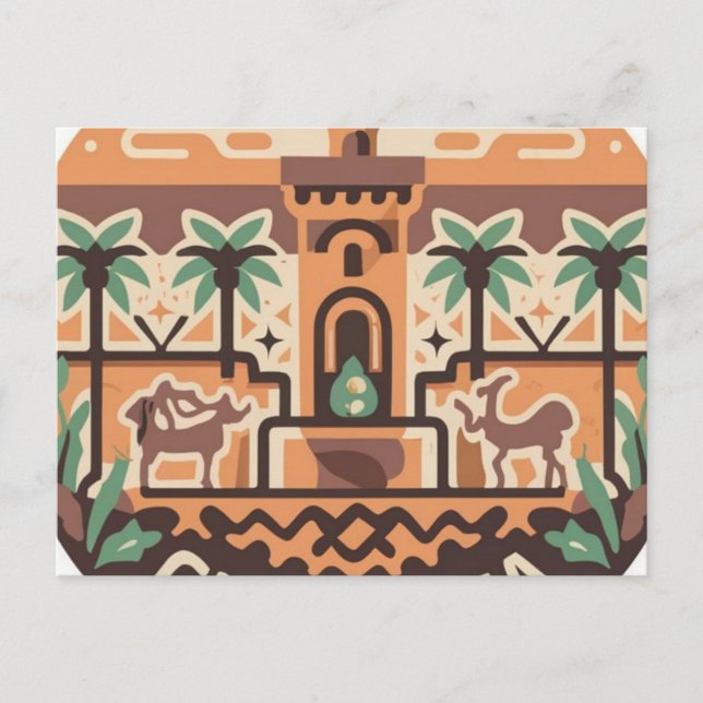 Postal postcard which shows of 'GHARDAIA' in Algerie (Anverso)